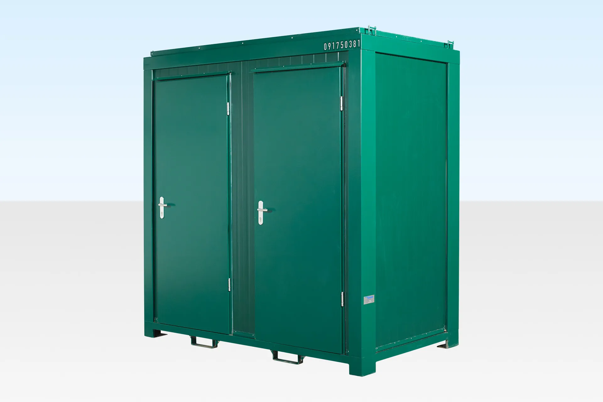 1+1 Double Mains Toilet 8Ft x 5Ft (Green) - Image 2