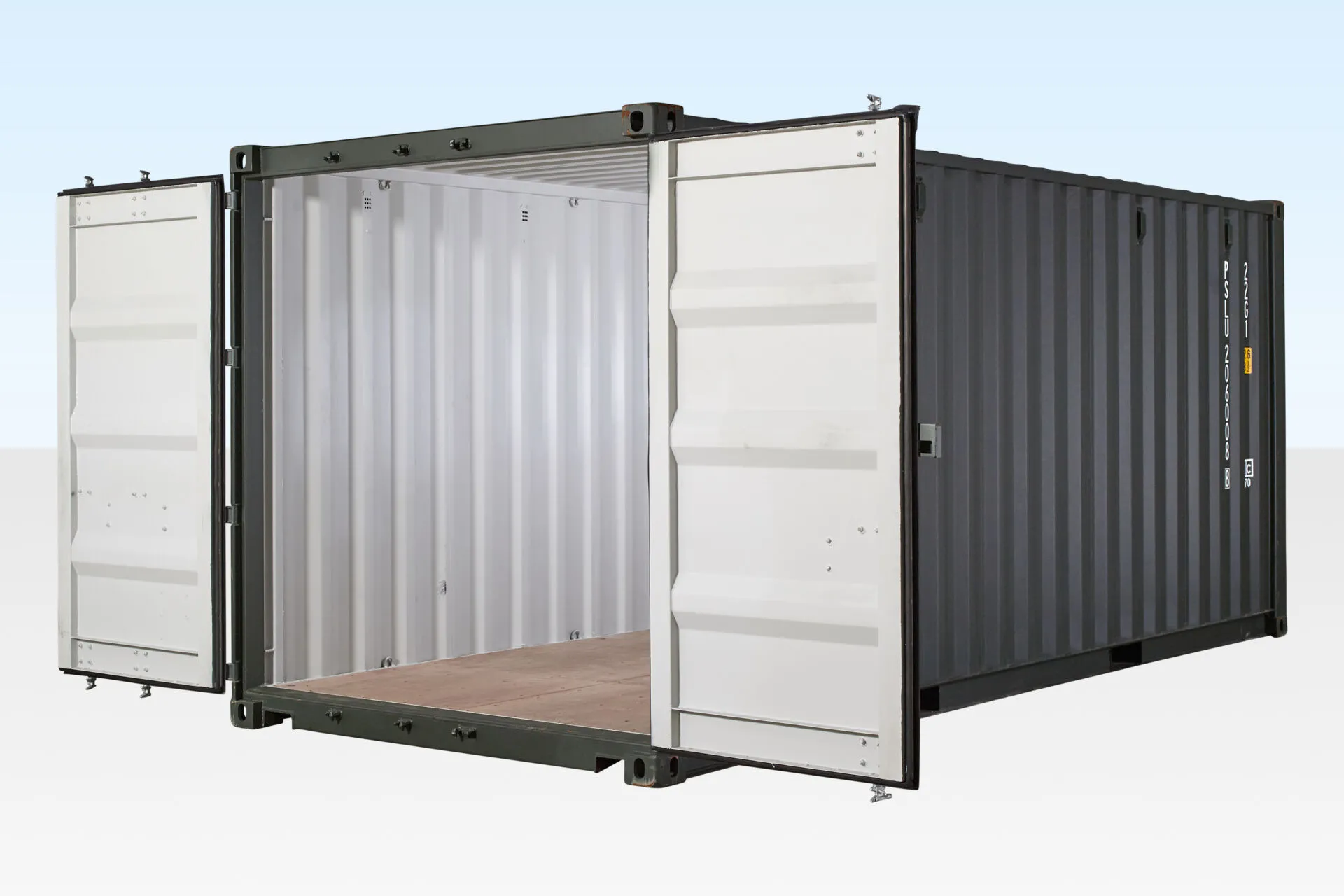 20Ft Shipping Container (One Trip) - Dark Green - Image 3