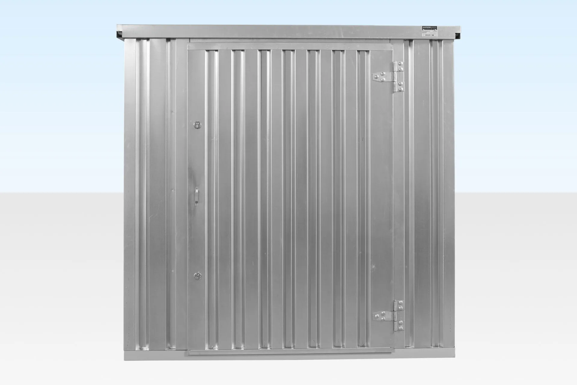 4M X 2.1M Flat Pack Container Store – Galvanised - Image 2