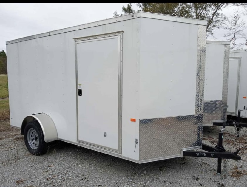 Fast Cargo 6×12 V-nose Enclosed Cargo Trailer With Ramp Door - Image 3