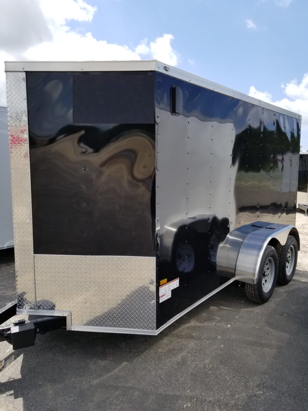 Fast Cargo Black Tandem Axle 6x12 Cargo Trailer - Image 2